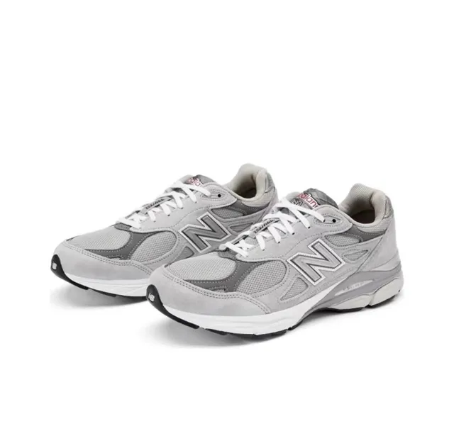 New Balance 990 ग्रे और सफेद जाल और सuede ऊपरी ENCAP मिडसोल लाइफस्टाइल स्नीकर 5