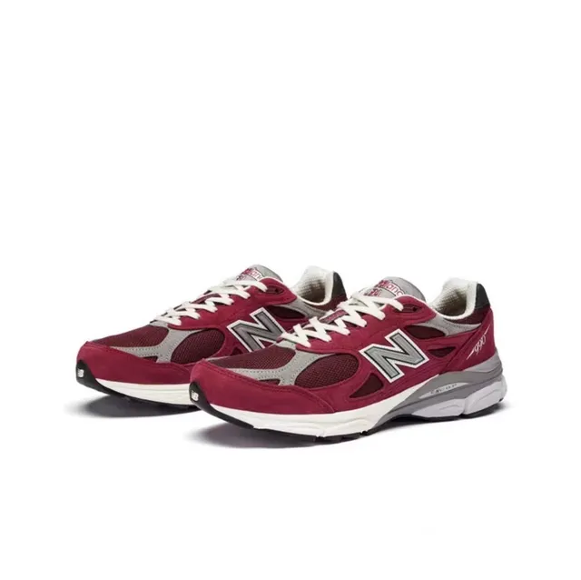 New Balance 990 Chaussures Lifestyle Daim et Maille Marron Gris 5