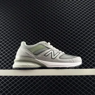 New Balance 990 Series Tênis de corrida cinza e verde oliva