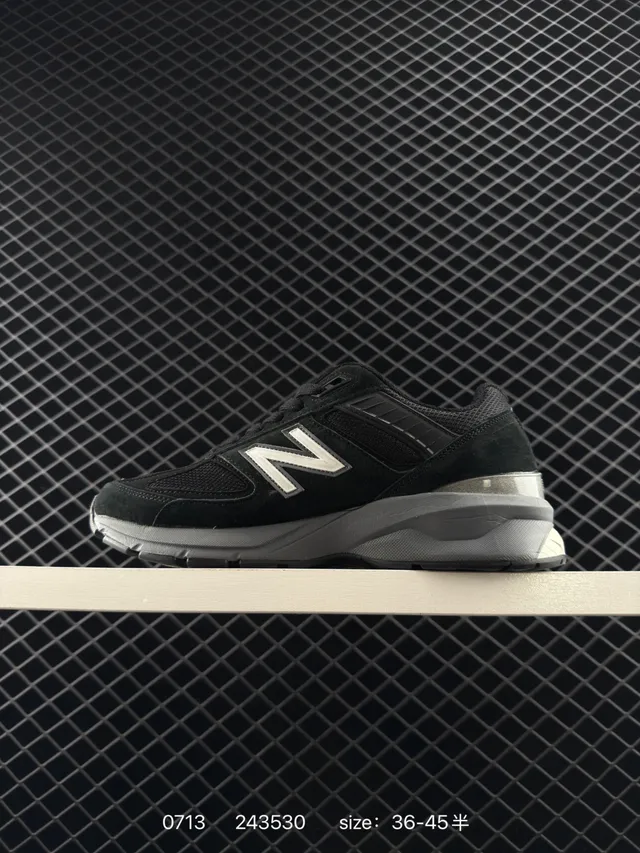 New Balance 990 Series Gray and Olive Green Running Shoes 4
