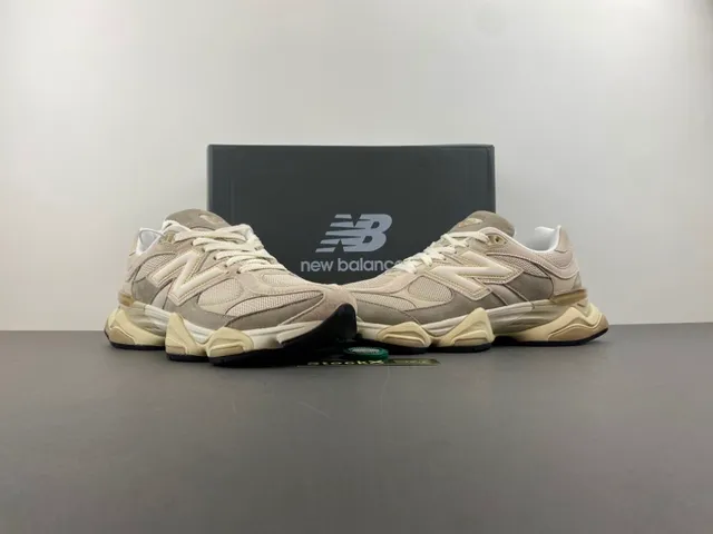 New Balance beige midsole esculpida mixed mesh y suede upper chunky sneakers 13