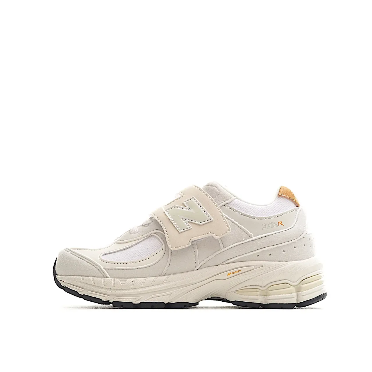 New Balance Bege Branco Chunky Midsole Fecho Velcro Cinta Lifestyle Sneakers 20