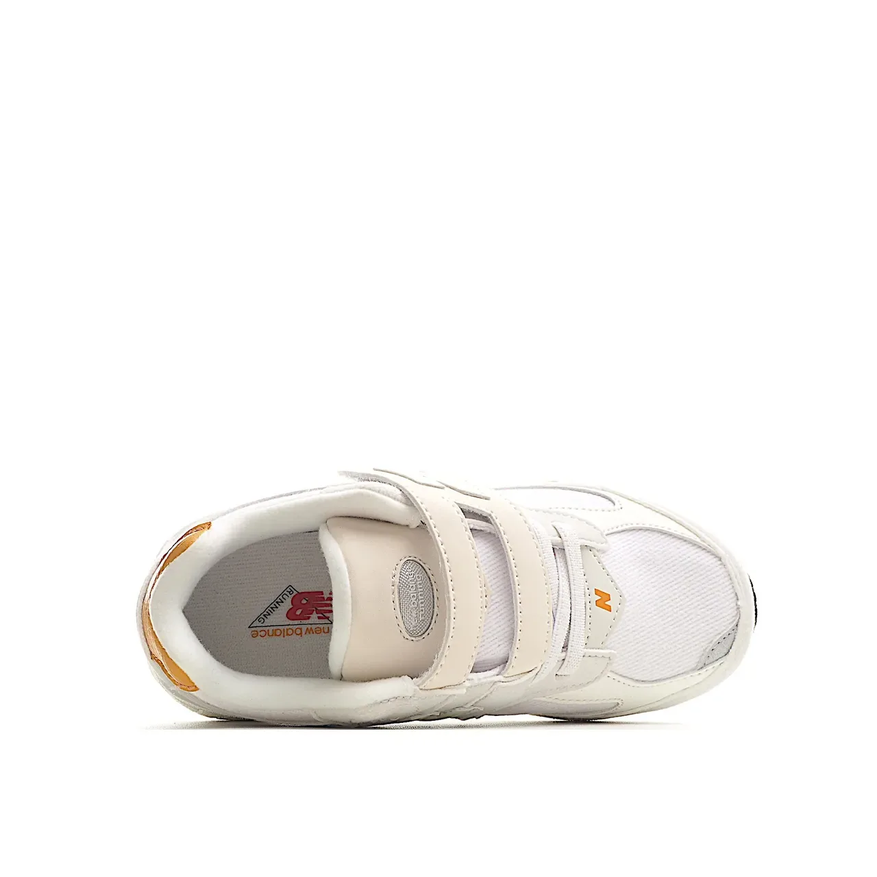 New Balance Bege Branco Chunky Midsole Fecho Velcro Cinta Lifestyle Sneakers 21