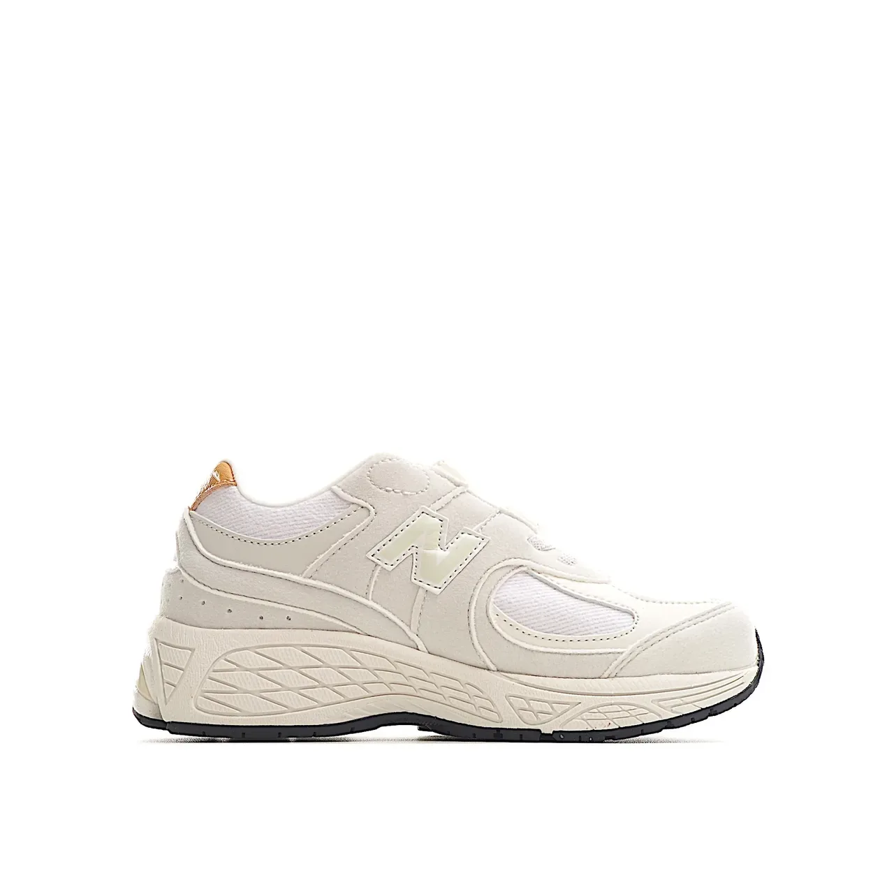 New Balance Bege Branco Chunky Midsole Fecho Velcro Cinta Lifestyle Sneakers 22