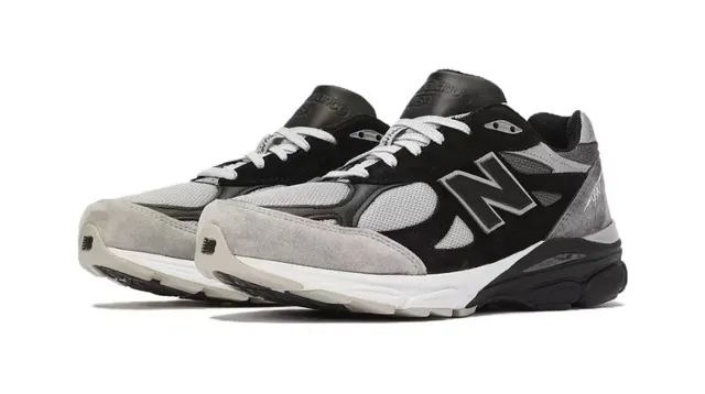 New Balance ব্ল্যাক গ্রে লেয়ার্ড মেশ এবং সুয়েড আপার ENCAP মিডসোল লাইফস্টাইল স্নিকার্স 4