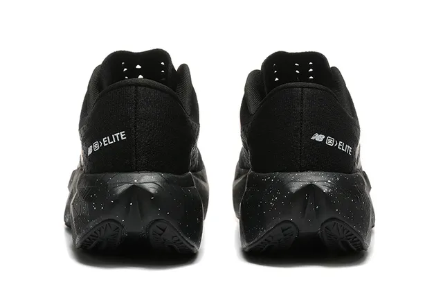 New Balance Black White Engineered Knit Upper Halftone Gradient N Logo Running Shoes 4
