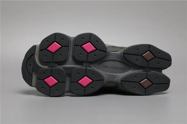 New Balance Brown Pink Multi-Layered Midsole Mixed Suede And Mesh Upper Chunky Sneakers 6