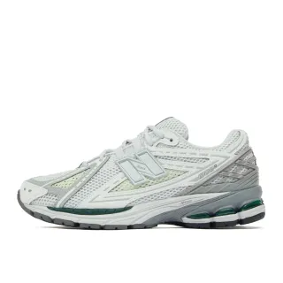 New Balance ধূসর সবুজ জালি এবং সিন্থেটিক উপরের অংশ স্তরযুক্ত কেজ ওভারলে রানিং শু