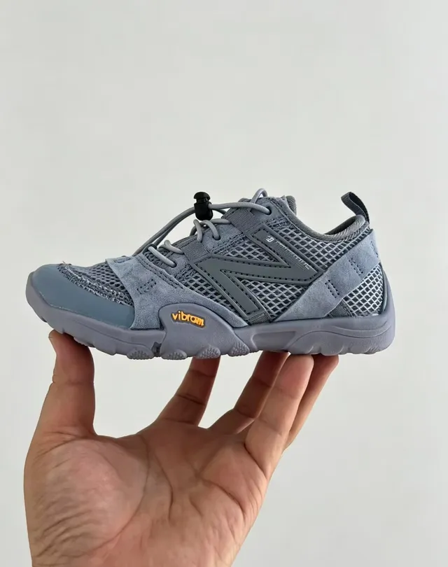 New Balance Silver Gray Mesh Upper Synthetic Overlays Lifestyle Sneakers 7