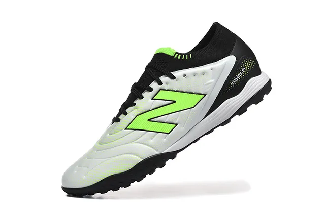 New Balance Tekela White Green Low-Cut Synthetic Upper Molded Conical-Stud Outsole Turf Soccer Shoes 4