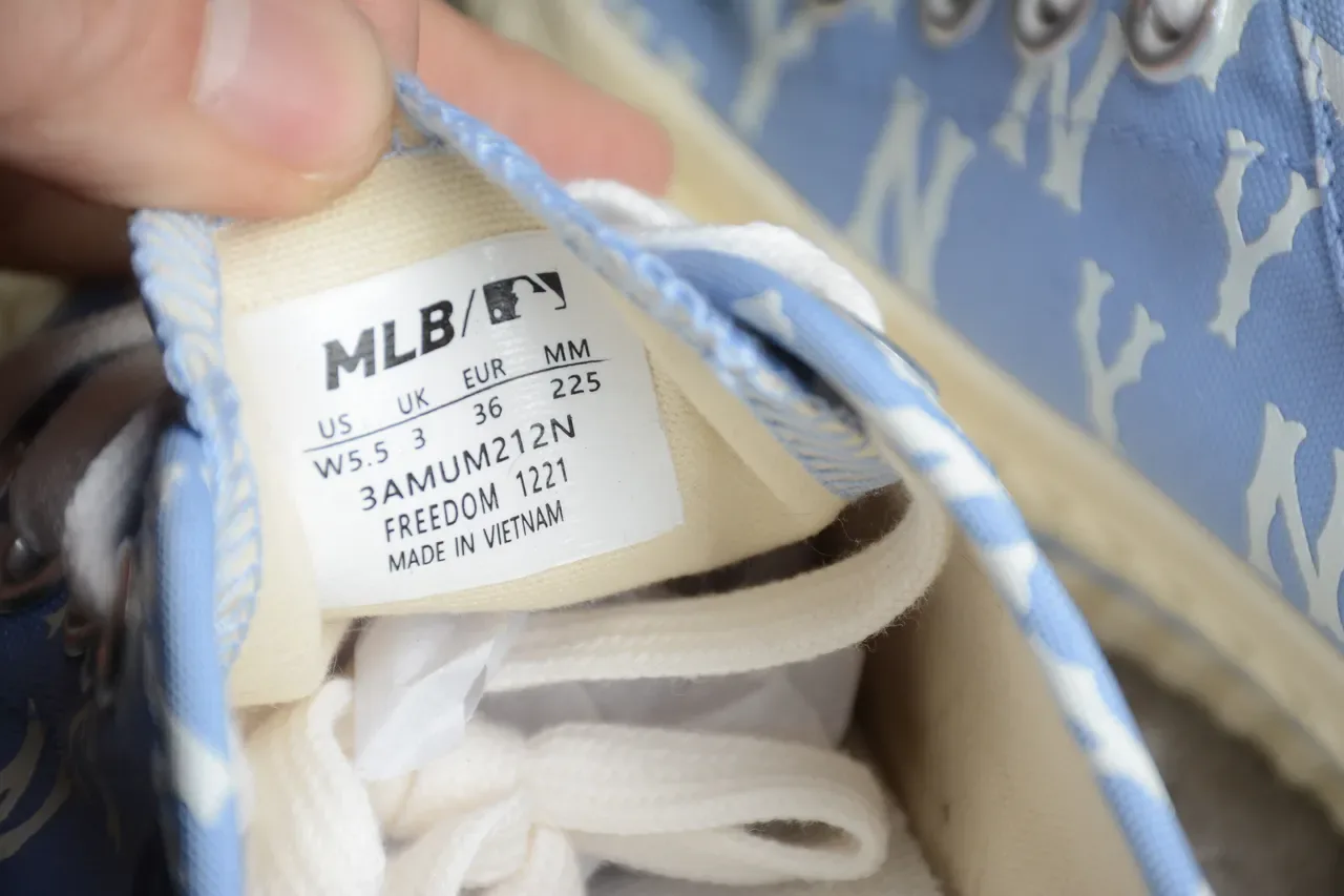 New Era MLB 纽约洋基队 印花 海军蓝 帆布鞋 4