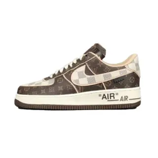 Nike Air Force 1 Louis Vuitton Monogram Checkerboard حذاء أسلوب حياة