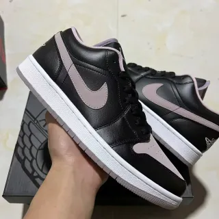 Nike Air Jordan 1 Low Black Pink أحذية رياضية أنيقة
