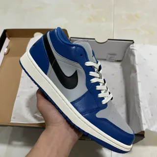 Nike Air Jordan 1 Low Royal Blue Gray Black أحذية أسلوب الحياة
