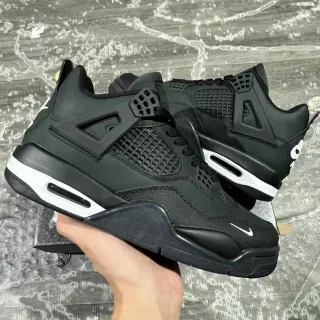 Nike Air Jordan 4 Black White 篮球鞋