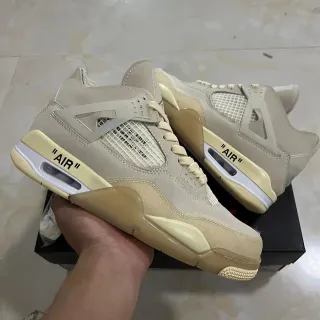 Nike Air Jordan 4 Off-White Beige Zapatos de Baloncesto