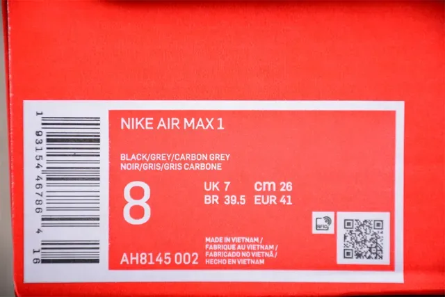 Nike Air Max 1 رمادي داكن وأزرق سويد Lifestyle Sneakers 2