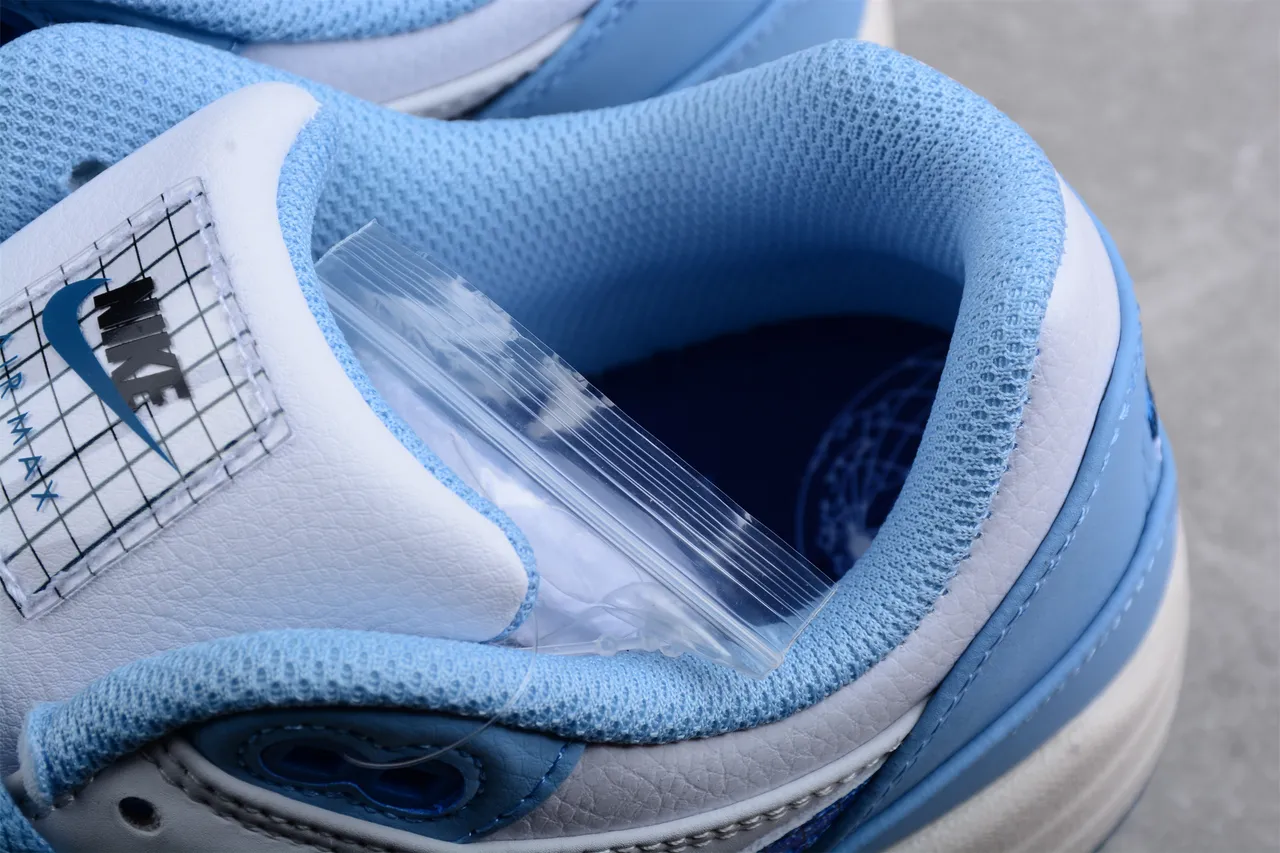 Nike Air Max 1 Light Blue Glitter Swoosh Lifestyle Sneakers 7
