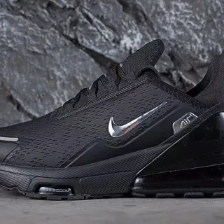Nike Air Max 270 काला एकरंगी मेश रनिंग जूते