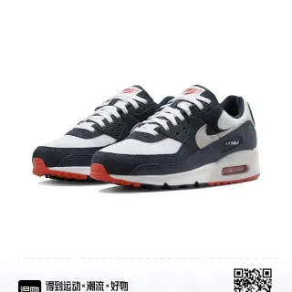 Nike Air Max 90 Navy White Red حذاء رياضي للأسلوب الحياتي
