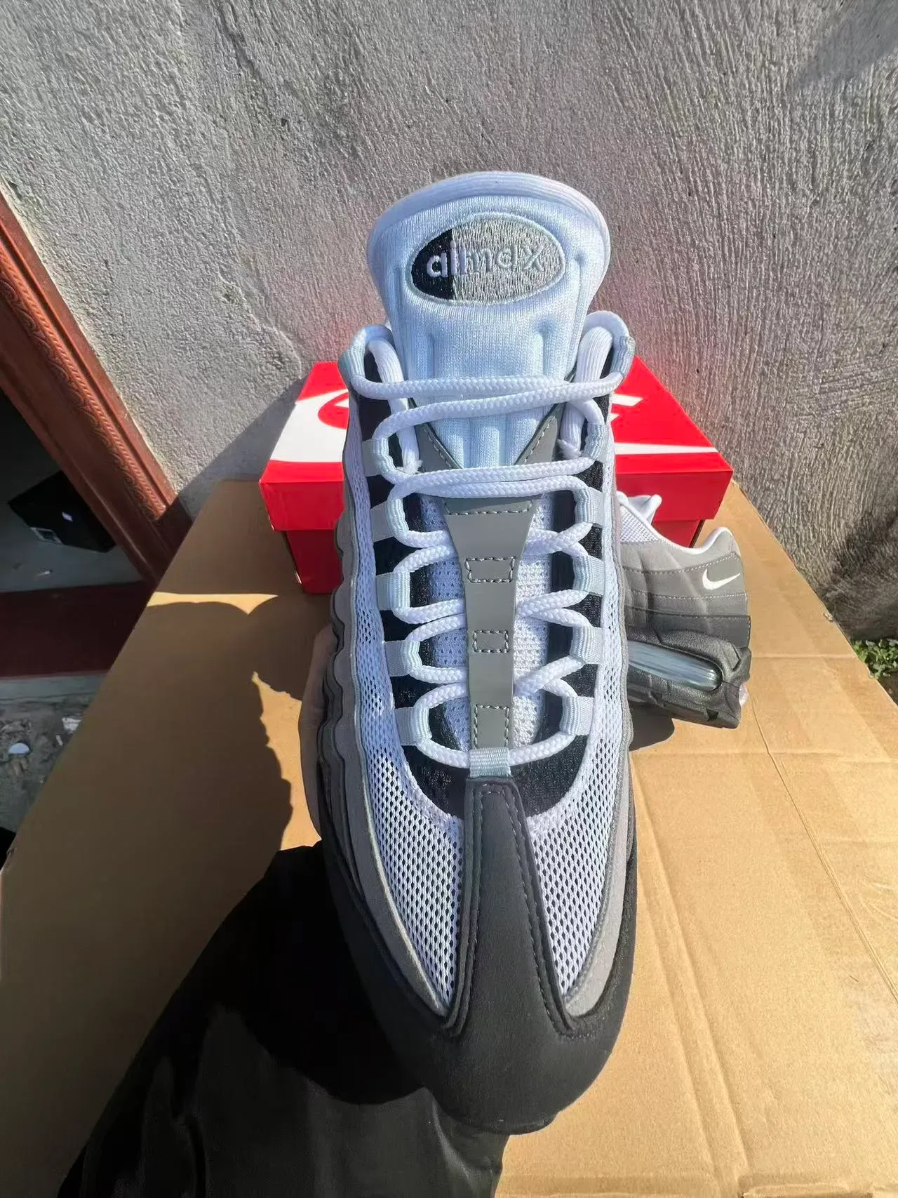 Nike Air Max 95 Gray Black White Lifestyle Sneakers 3