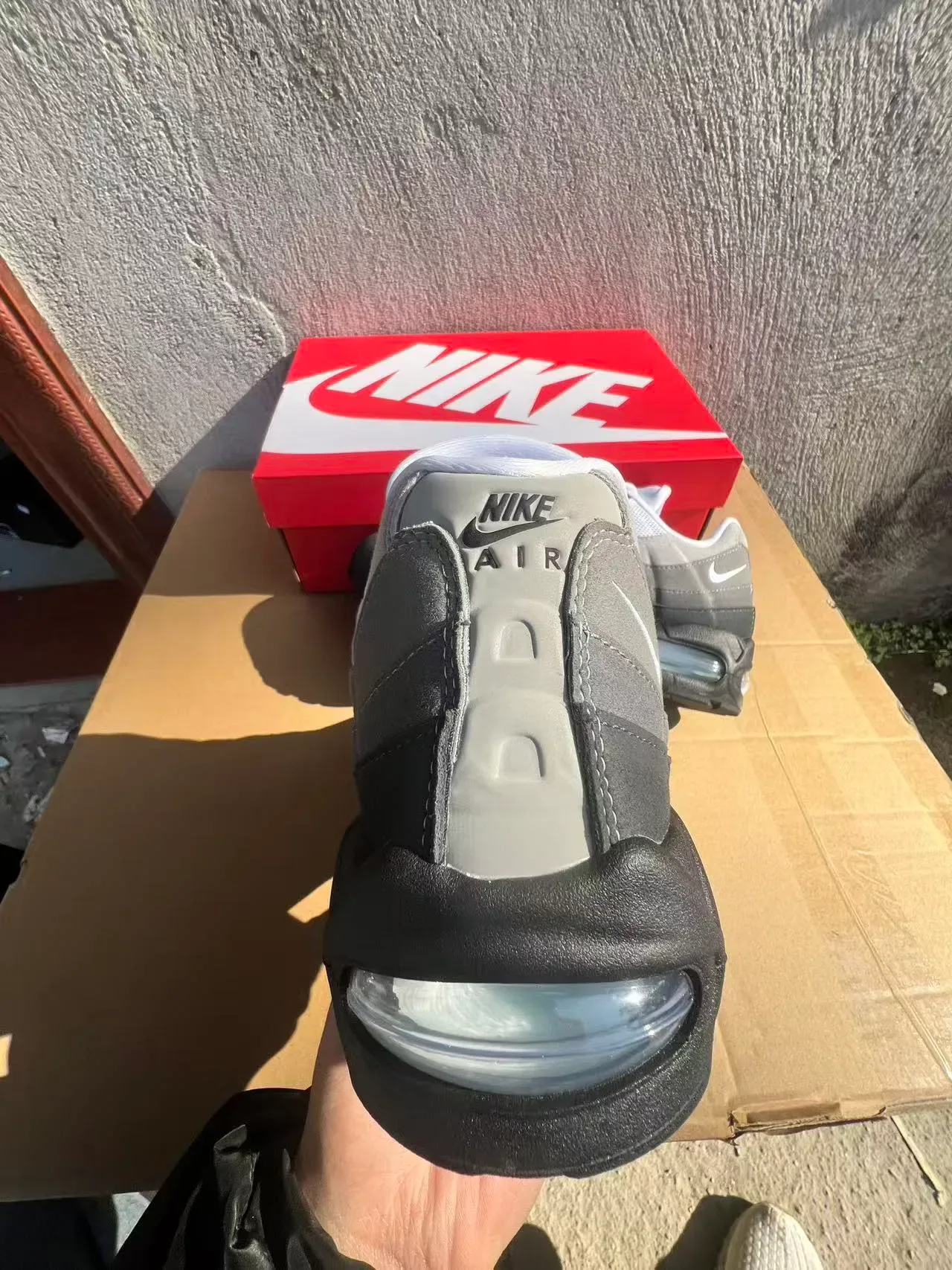 Nike Air Max 95 Gray Black White Lifestyle Sneakers 8