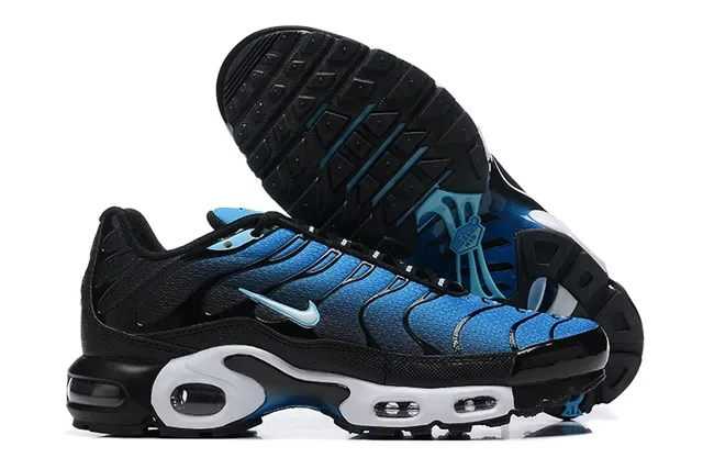 Nike Air Max Plus Light Blue Black White Lifestyle Sneakers 6