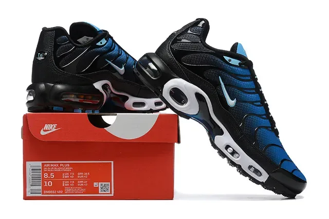 Nike Air Max Plus Light Blue Black White Lifestyle Sneakers 7