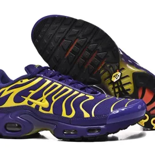 Nike Air Max Plus أرجواني وأصفر نمط الموج حذاء رياضي أسلوب حياة
