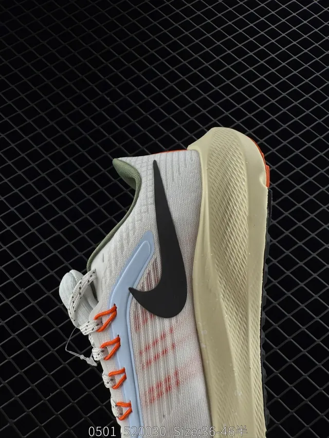 Nike Air Zoom Pegasus 39 White Black Orange Running Shoes 3
