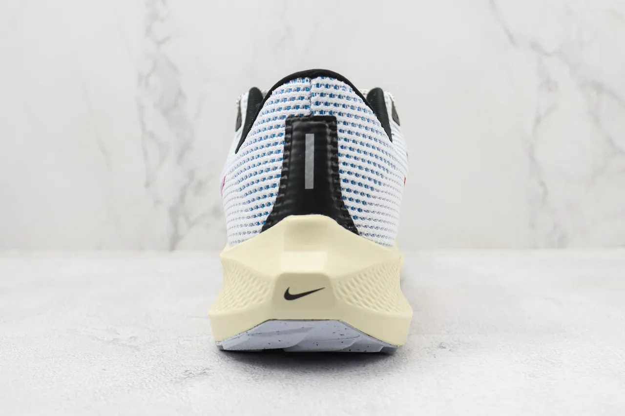 Nike Air Zoom Pegasus 40 Zapatillas de correr blancas moradas verdes 9