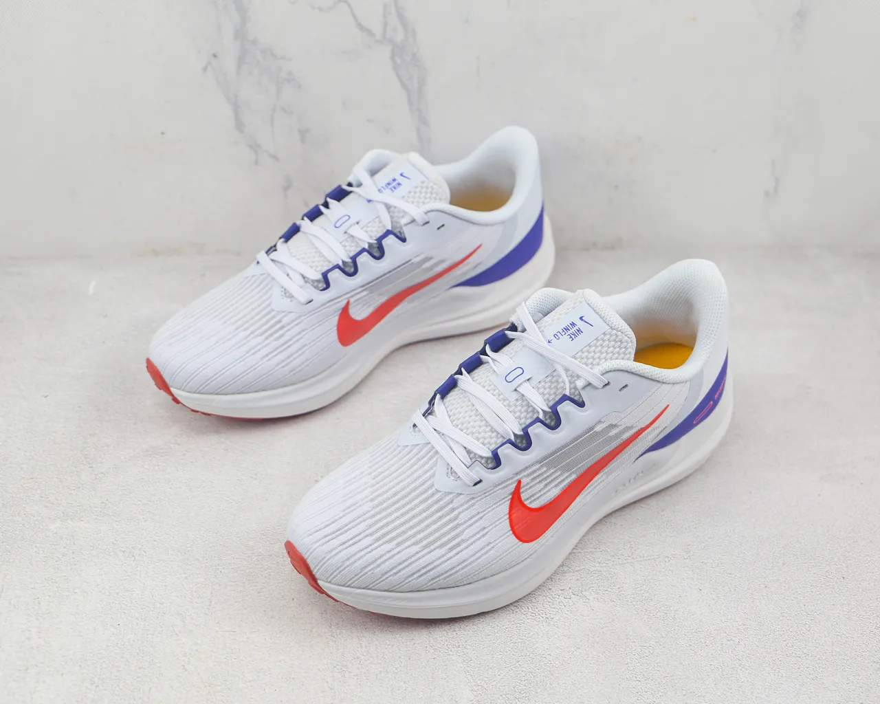 Nike Air Zoom Pegasus White Red Blue Running Shoes 4