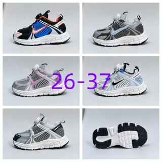 Nike أسود أزرق متعدد الطبقات اصطناعي قفص منحوت موجي وسط الكعب أسلوب حياة أحذية رياضية
