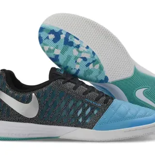 Nike Black Blue Low-Top Quilted Toe Cap Sneakers