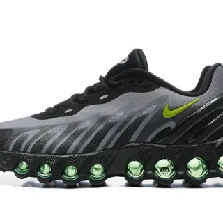 Nike काला भूरा नींबू हरा गोलीय कुशन रनिंग जूते