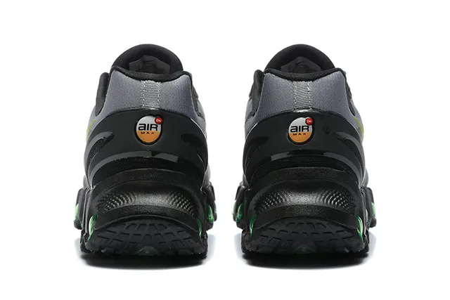 Nike Chaussures de course noires grises vertes citron avec amorti sphérique 5