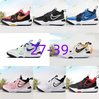 Nike 黑色粉色 低帮 双带扣 篮球鞋