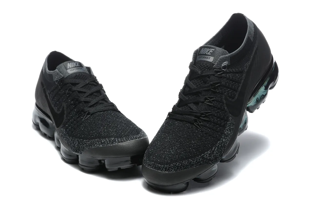 Nike Noir Transparent Flyknit Haut Longueur Complète Visible Air Unit Chaussures de course 3