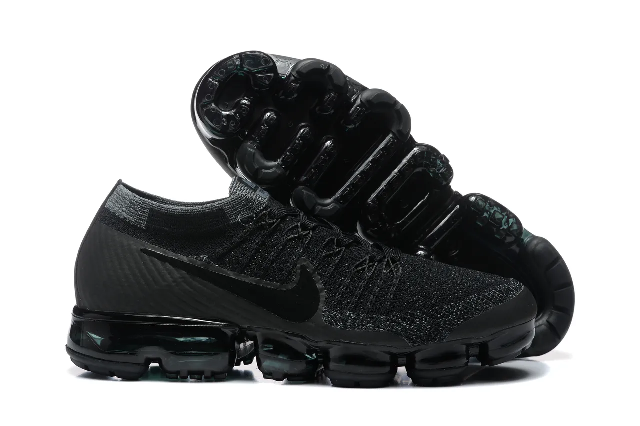 Nike Noir Transparent Flyknit Haut Longueur Complète Visible Air Unit Chaussures de course 6