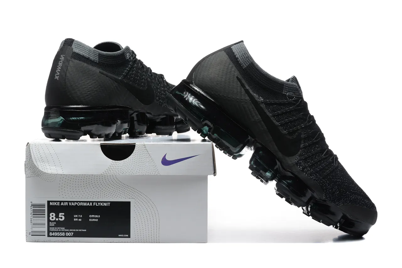 Nike Noir Transparent Flyknit Haut Longueur Complète Visible Air Unit Chaussures de course 8