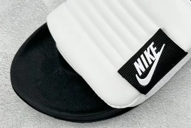 Nike Negro Blanco Correa Ribeteada Suela de Goma Moldeada Zapatillas 4