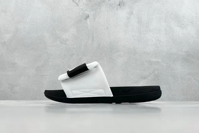 Nike Negro Blanco Correa Ribeteada Suela de Goma Moldeada Zapatillas 9