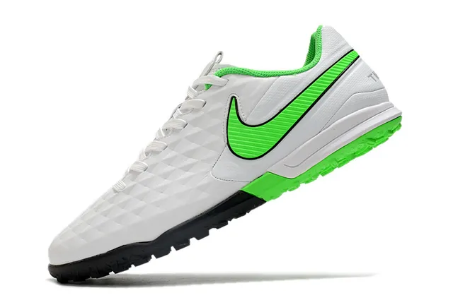 Nike Blue Green Diamond-Quilted Upper Perforated Mesh Panel Turf Soccer Shoes 9