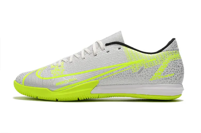 Nike Chaussures de football indoor bleu orange coupe basse upper synthétique overlay texturé grille 14
