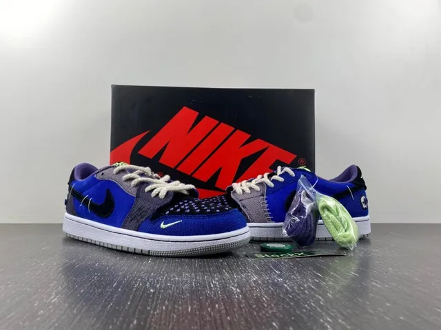 Nike Blue Purple Patchwork Upper Stitched Detailing Lifestyle Sneakers 10