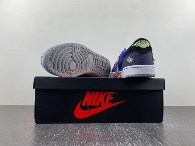 Nike Blue Purple Patchwork Upper Stitched Detailing Lifestyle Sneakers 12