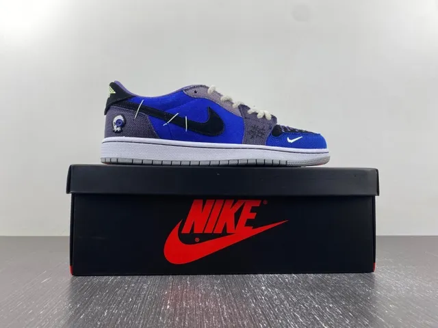 Nike Blue Purple Patchwork Upper Stitched Detailing Lifestyle Sneakers 13