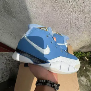 Nike 蓝色 白色 高帮 轮廓 轻量 合成鞋面 篮球鞋