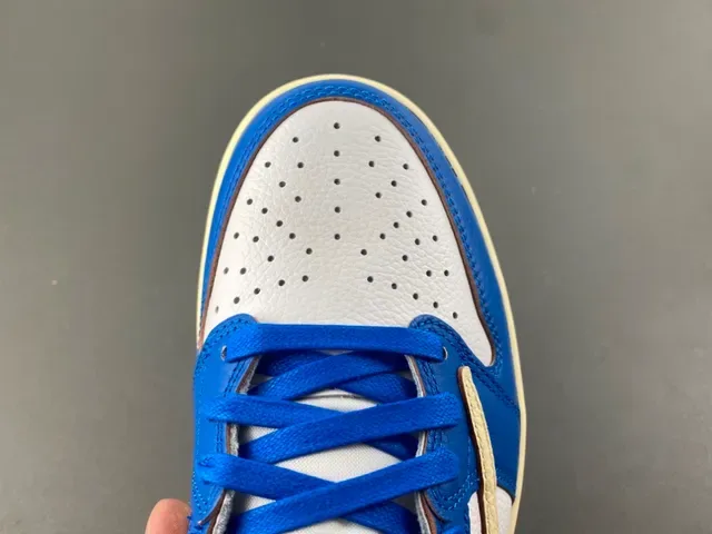 Nike Blue White Low-Top Color-Blocked Lifestyle Sneakers 5