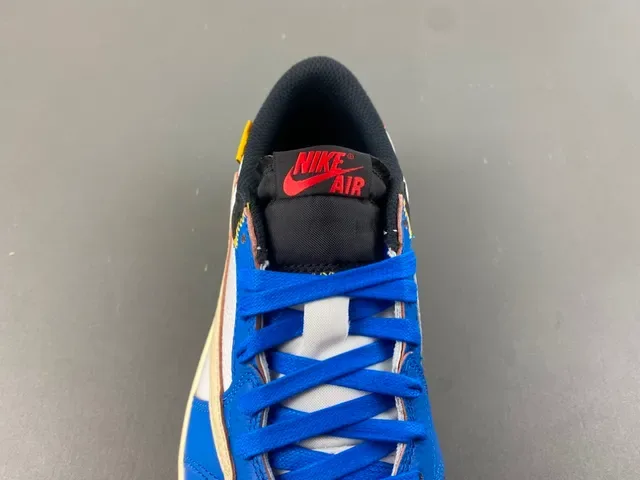Nike Blue White Low-Top Color-Blocked Lifestyle Sneakers 6